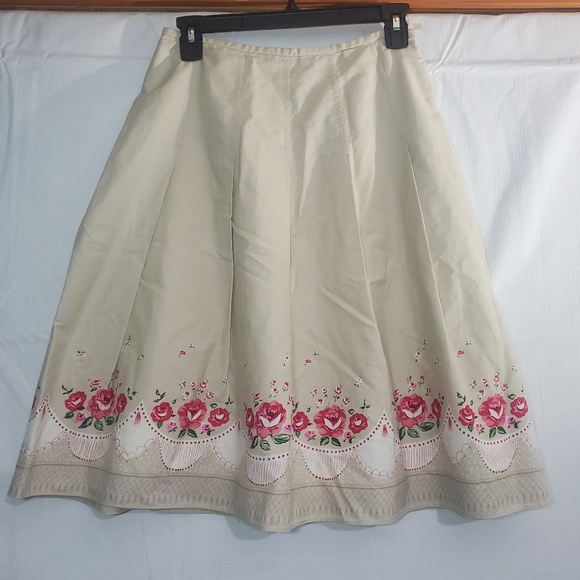 Kay Unger Dresses & Skirts - Unger Skirt 2 pink, tan Garden Party